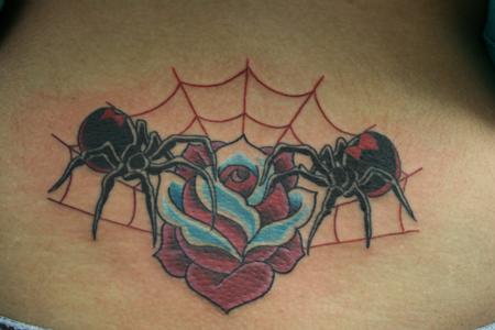 Tattoos - Spider Rose - 86028